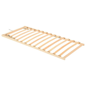 vidaXL Slatted bed base with 13 slats Adjustable headboard 90x200 cm