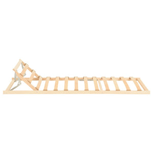 vidaXL Slatted bed base with 13 slats Adjustable headboard 90x200 cm