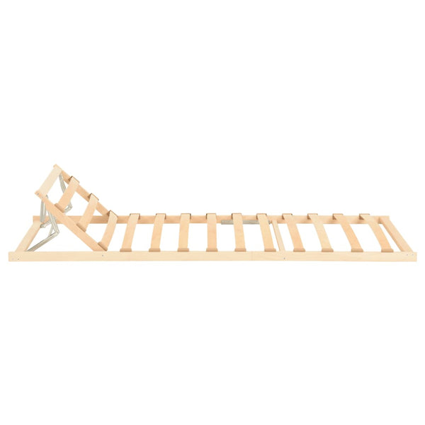 vidaXL Slatted bed base with 13 slats Adjustable headboard 90x200 cm