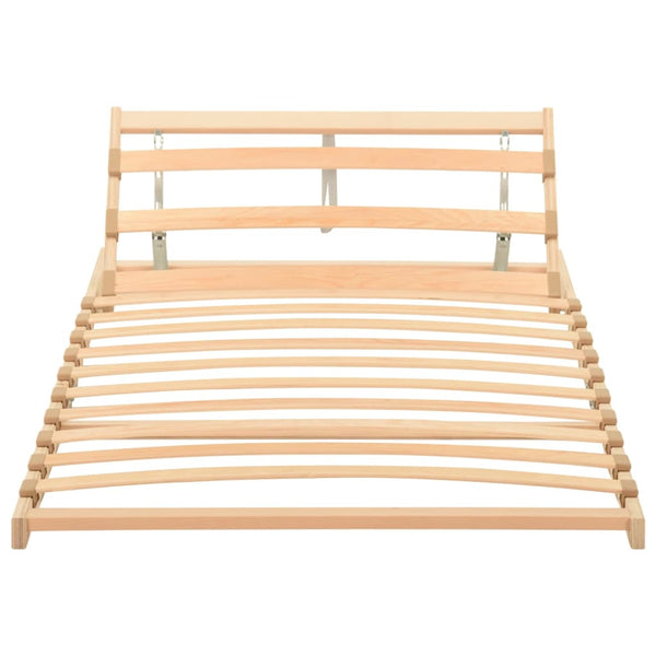 vidaXL Slatted bed base with 13 slats Adjustable headboard 90x200 cm