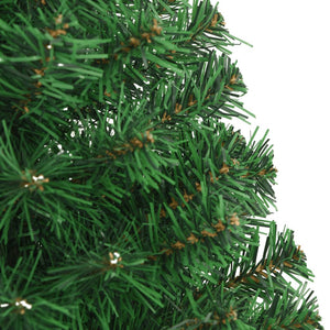 vidaXL Artificial Christmas Tree with Thick Branches Green 120 cm PVC