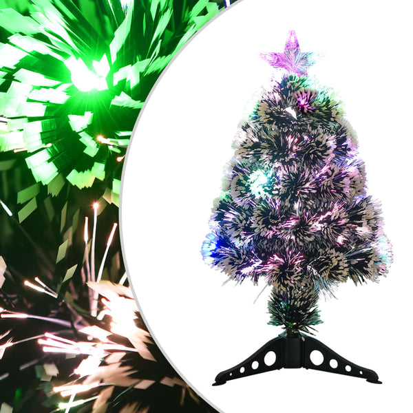 Weihnachtsbaum mit LED und Glasfaser, 64cm