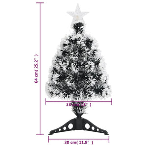 Weihnachtsbaum mit LED und Glasfaser, 64cm