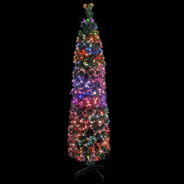 Schlanker Kunst Weihnachtsbaum 150cm mit Glasfaser