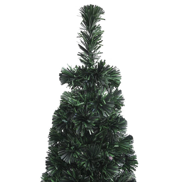 Schlanker Kunstlicher Weihnachtsbaum 180cm mit Glasfaser