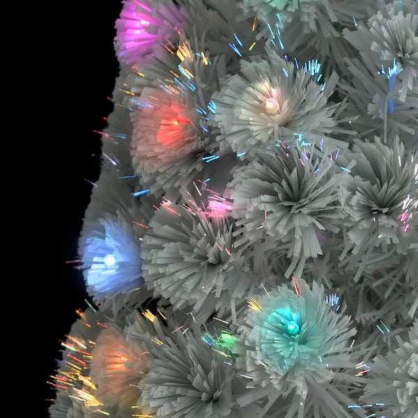 Weihnachtsbaum Künstlich Weiß 120cm LED Glasfaser