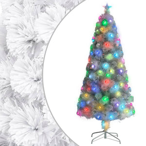 Weihnachtsbaum Künstlich Weiß 150cm mit Beleuchtung