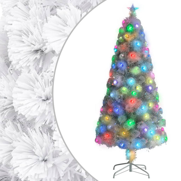 Weihnachtsbaum Künstlich Weiß 150cm mit Beleuchtung