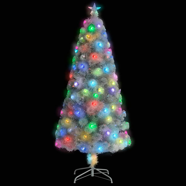 Weihnachtsbaum Künstlich Weiß 150cm mit Beleuchtung