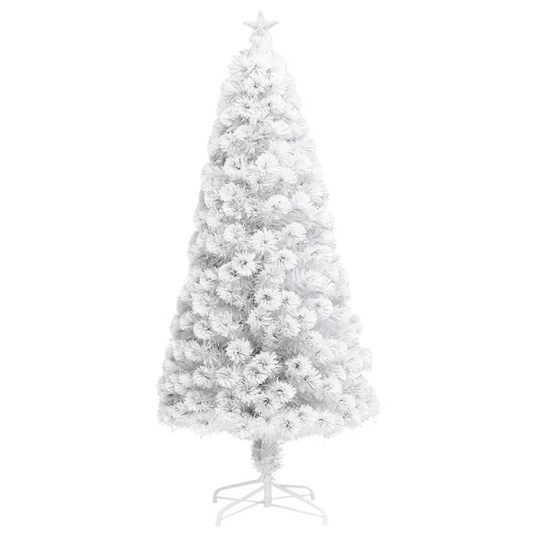 Weihnachtsbaum Künstlich Weiß 150cm mit Beleuchtung