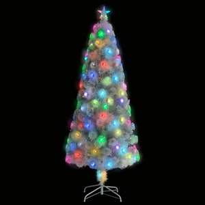 Weihnachtsbaum Künstlich Weiß 210cm mit Beleuchtung