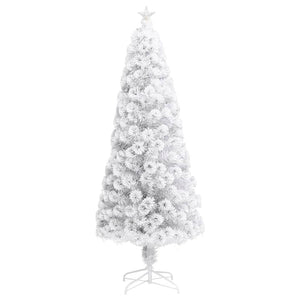 Weihnachtsbaum Künstlich Weiß 210cm mit Beleuchtung