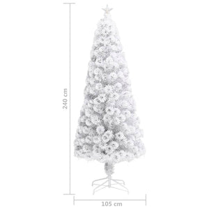 Weihnachtsbaum Künstlich Weiß 240cm mit Beleuchtung
