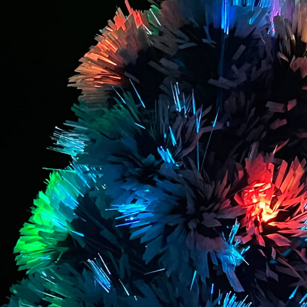 Künstlicher Weihnachtsbaum mit LED Glasfaser, 64cm