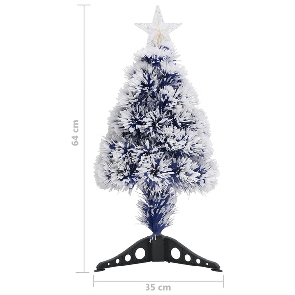 Künstlicher Weihnachtsbaum mit LED Glasfaser, 64cm