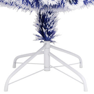 vidaXL Artificial Christmas Tree with Lights 210 cm Fiber Optic