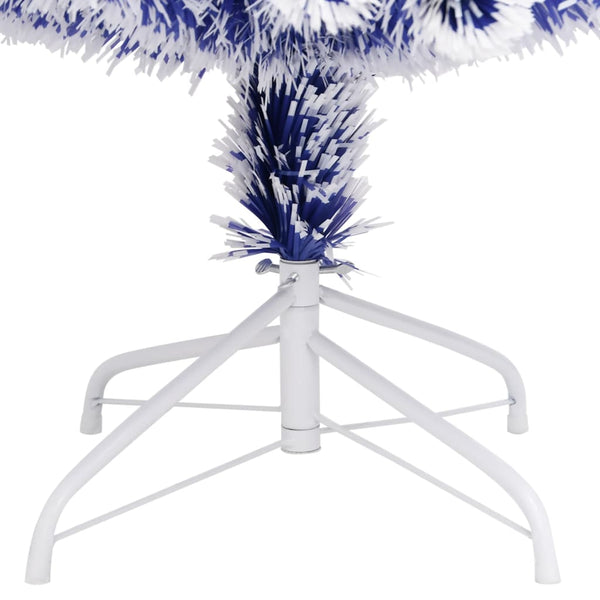 vidaXL Artificial Christmas Tree with Lights 210 cm Fiber Optic