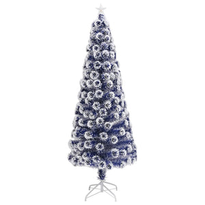 vidaXL Artificial Christmas Tree with Lights 240 cm Fibre Optic