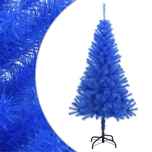 vidaXL Artificial Christmas Tree with Stand Blue 120 cm PVC