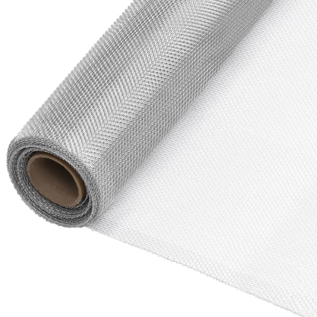 vidaXL Fly Screen Aluminum 60x2000 cm Silver