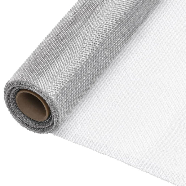 vidaXL Fly Screen Aluminum 112x2000 cm Silver