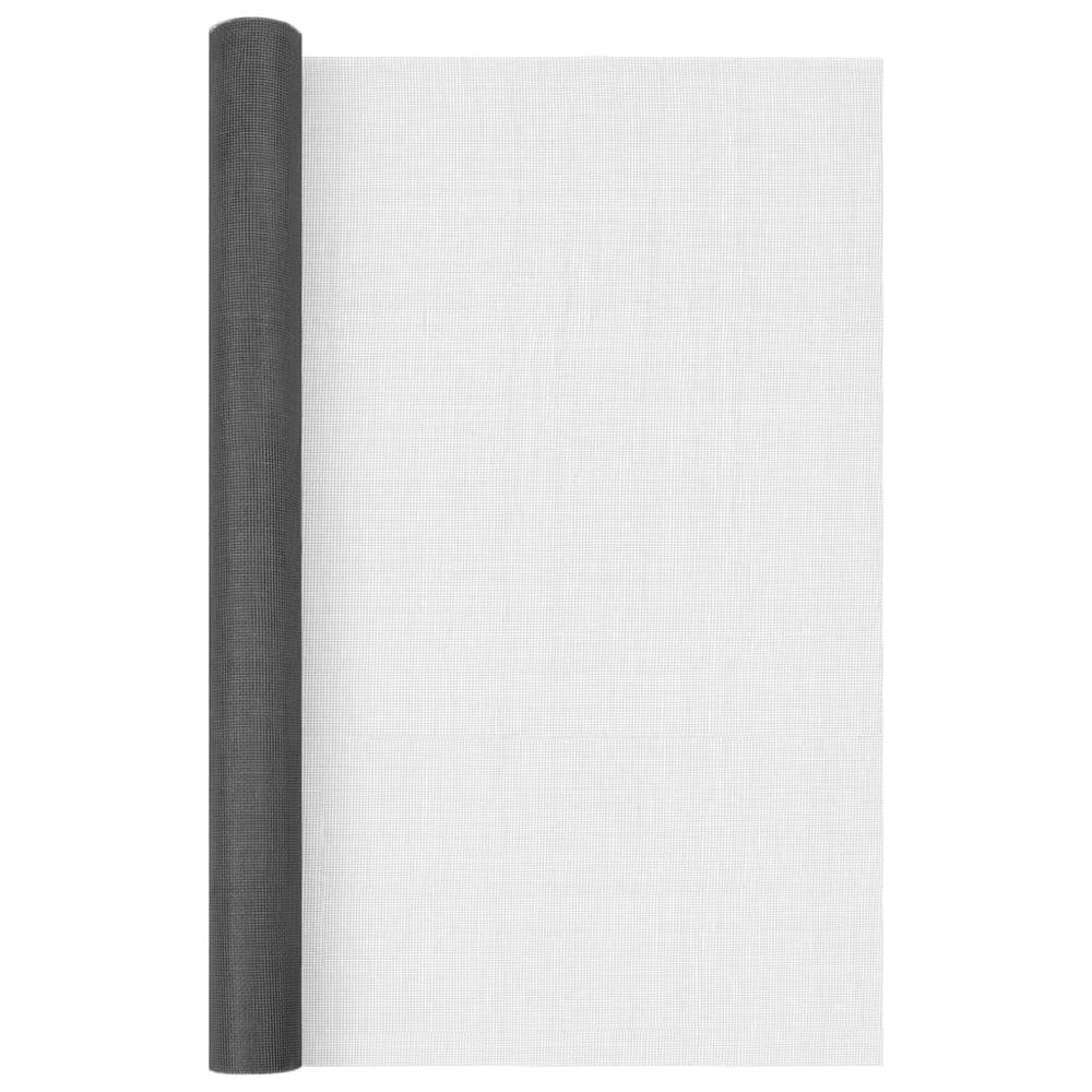 vidaXL Fiberglass Fly Screen 60x2000 cm Black