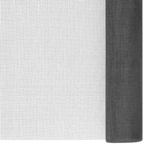 vidaXL Fiberglass Fly Screen 112x2000 cm Black