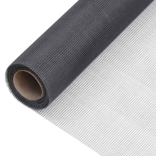 vidaXL Fiberglass Fly Screen 60x500 cm Gray