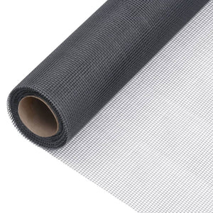 vidaXL Fiberglass Fly Screen 60x1000 cm Grey