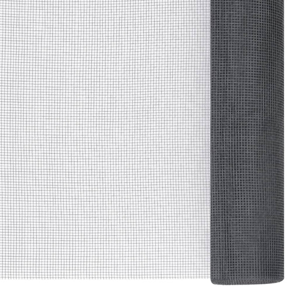 vidaXL Fiberglass Fly Screen 60x1000 cm Grey