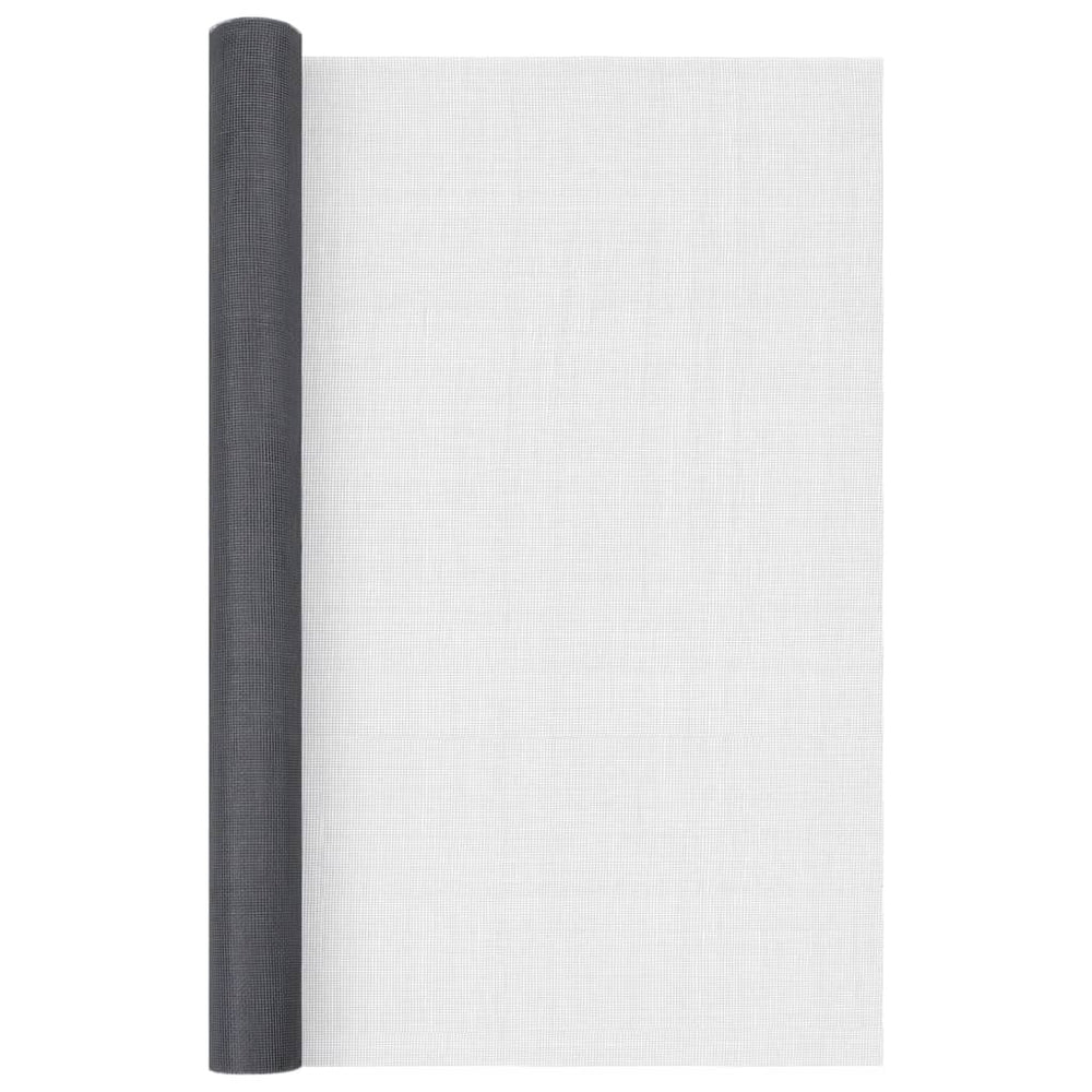 vidaXL Fiberglass Fly Screen 80x500 cm Gray