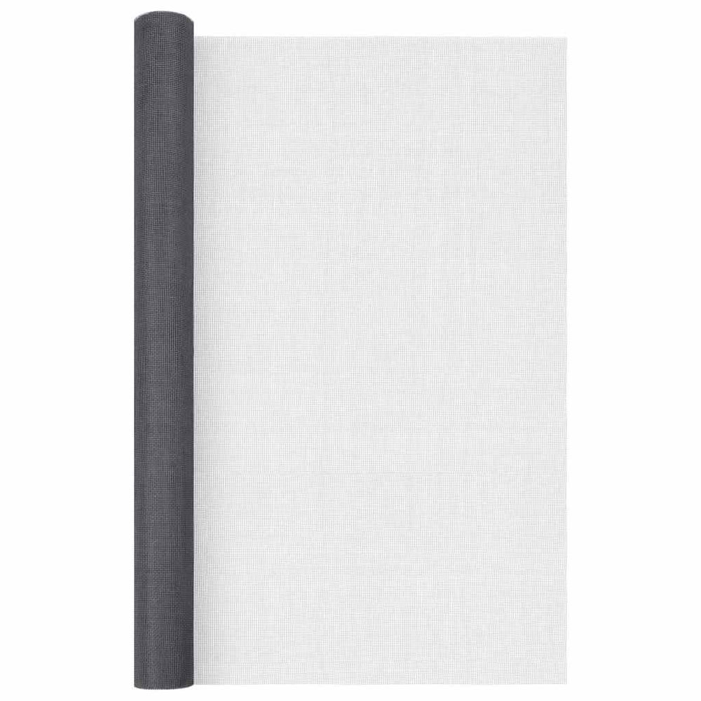 vidaXL Fiberglass Fly Screen 80x1000 cm Gray