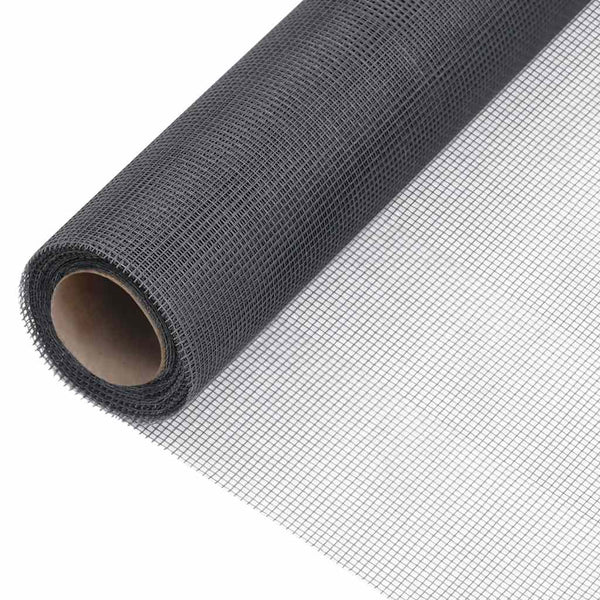 vidaXL Fiberglass Fly Screen 80x2000 cm Grey