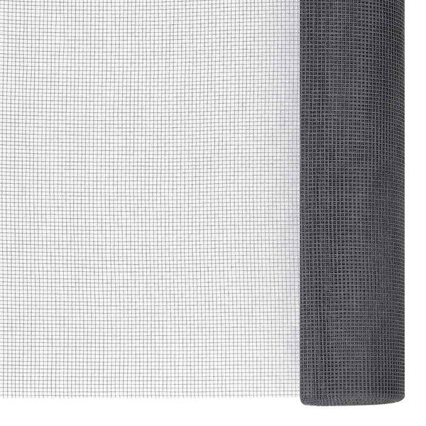 vidaXL Fiberglass Fly Screen 80x2000 cm Grey