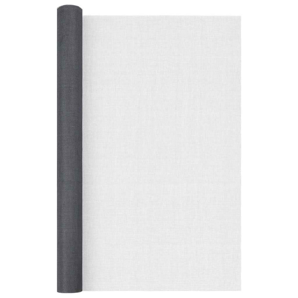 vidaXL Fiberglass Fly Screen 80x2000 cm Grey