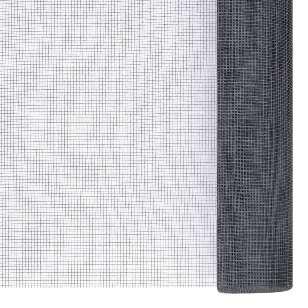 vidaXL Fiberglass Fly Screen 100x1000 cm Grey