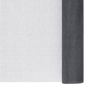 vidaXL Fiberglass Fly Screen 112x1000 cm Grey