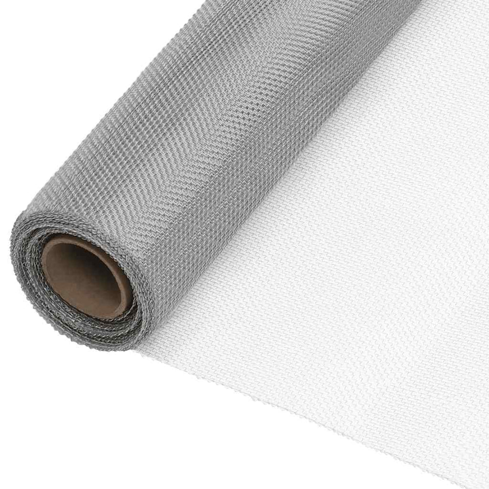vidaXL Fly Screen Stainless Steel 60x1000 cm Silver