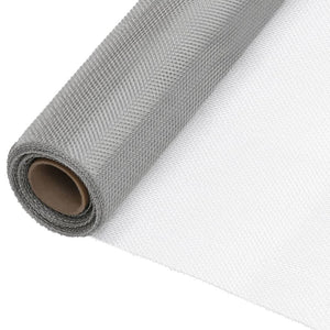 vidaXL Fly Screen Mesh Stainless Steel 80x1000 cm Silver