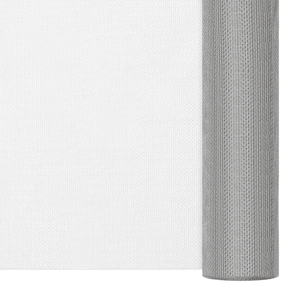 vidaXL Fly Screen Mesh Stainless Steel 80x1000 cm Silver