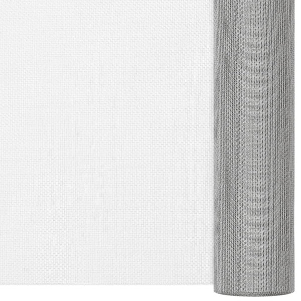 vidaXL Fly Screen Mesh Stainless Steel 80x1000 cm Silver