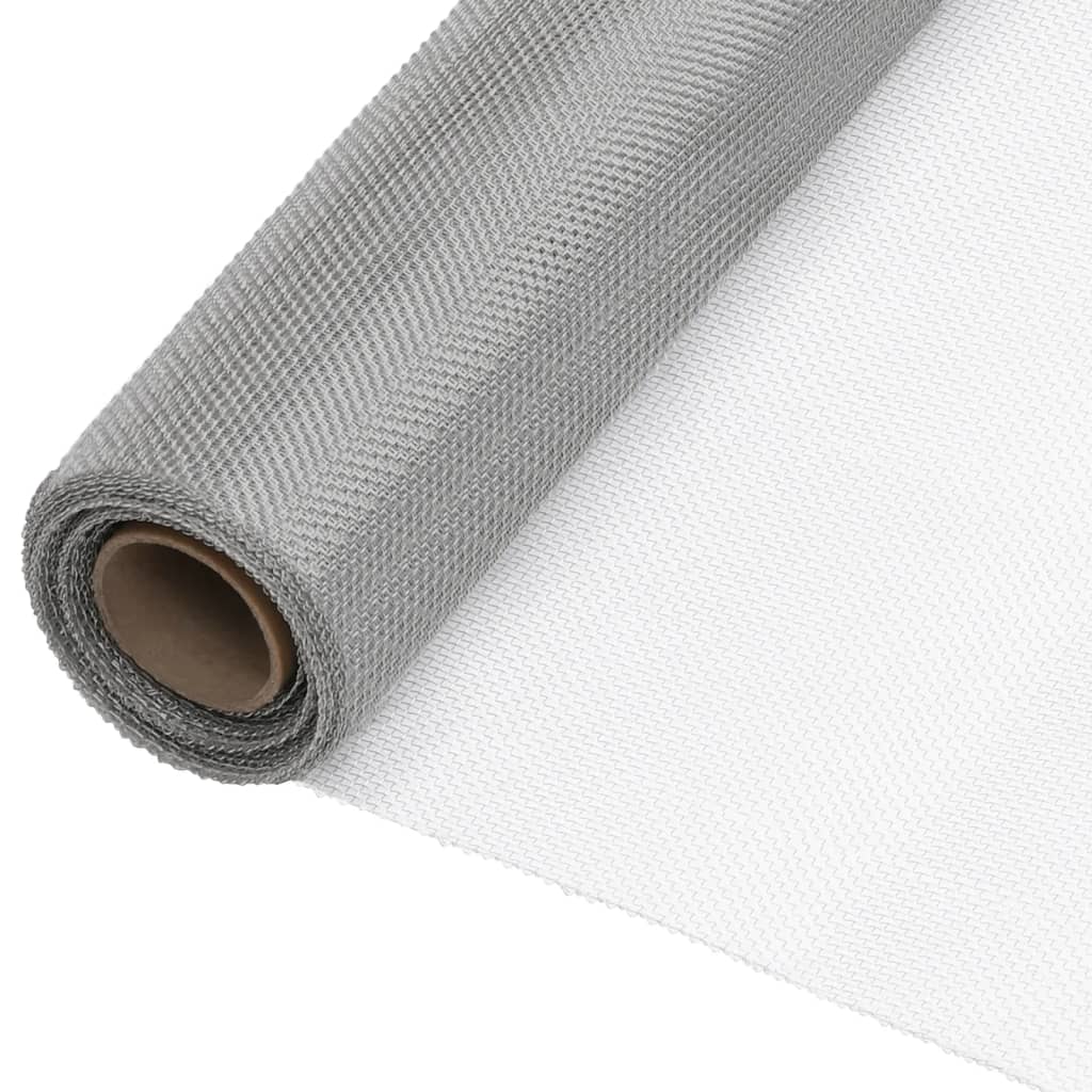 vidaXL Fly Screen Stainless Steel 112x1000 cm Silver