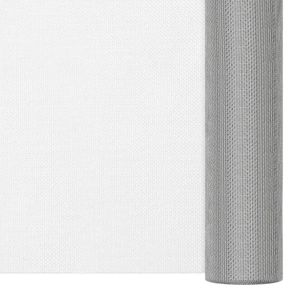 vidaXL Fly Screen Stainless Steel 112x1000 cm Silver