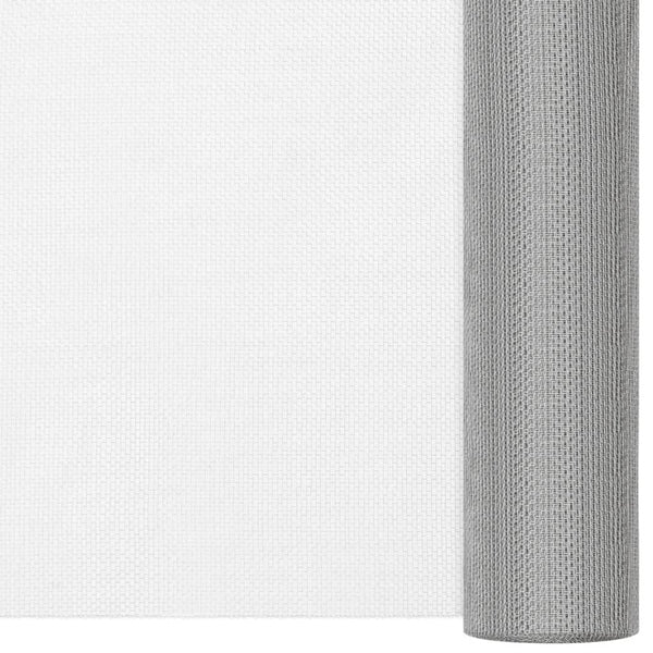 vidaXL Fly Screen Stainless Steel 112x1000 cm Silver