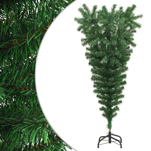 vidaXL Artificial Christmas Tree with Stand Upside Down Green 120 cm