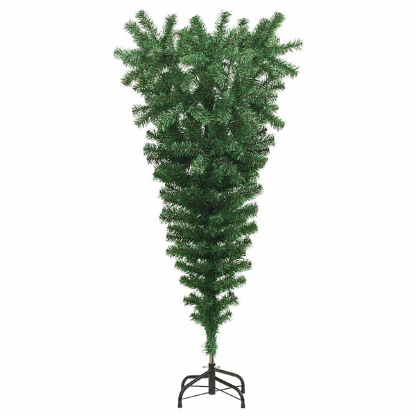 vidaXL Artificial Christmas Tree with Stand Upside Down Green 120 cm