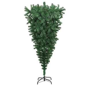vidaXL Artificial Christmas Tree with Stand Upside Down Green 180 cm