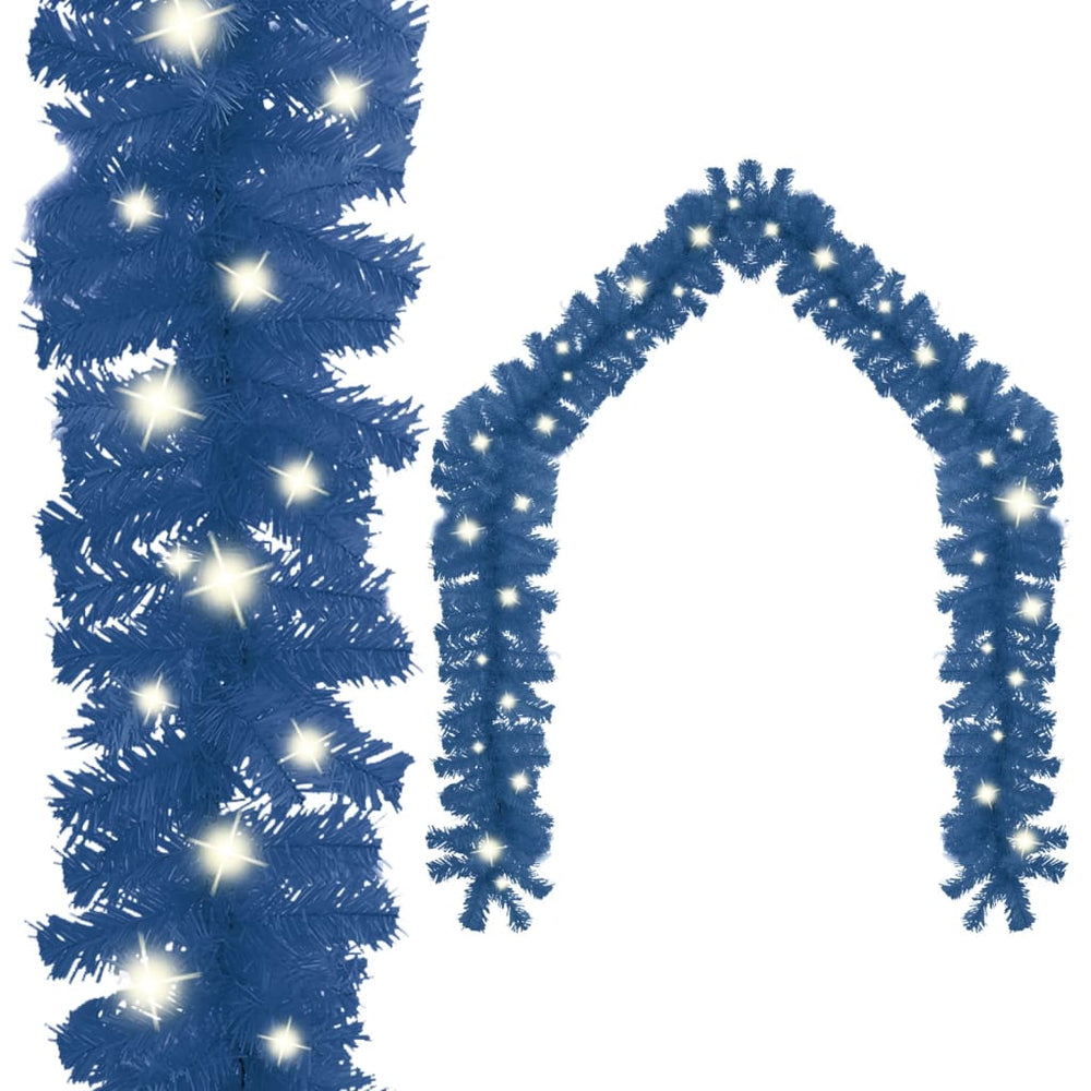 vidaXL Christmas Garland with LED 5 m Blue