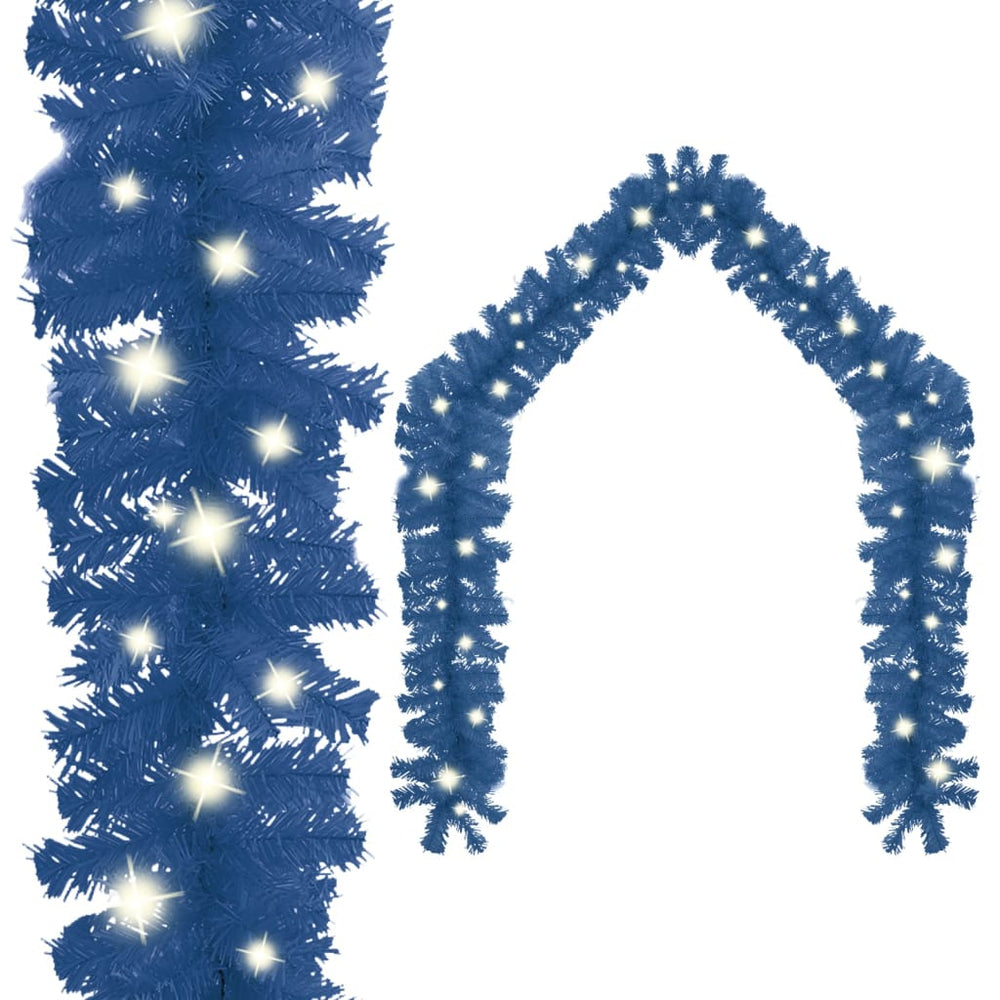 vidaXL Christmas Garland with LED 10 m Blue