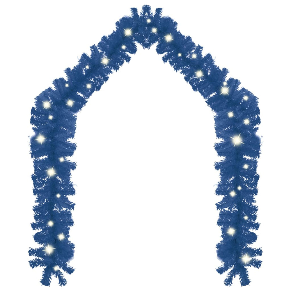 vidaXL Christmas Garland with LED 10 m Blue